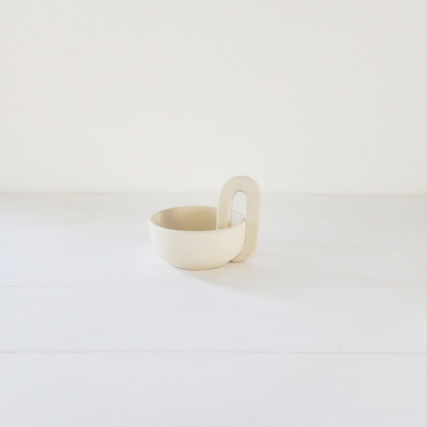 Ceramic Handle Candle Holder